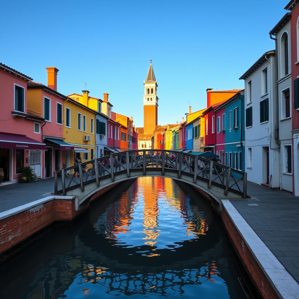 Burano Venice Colorful Houses Landmark