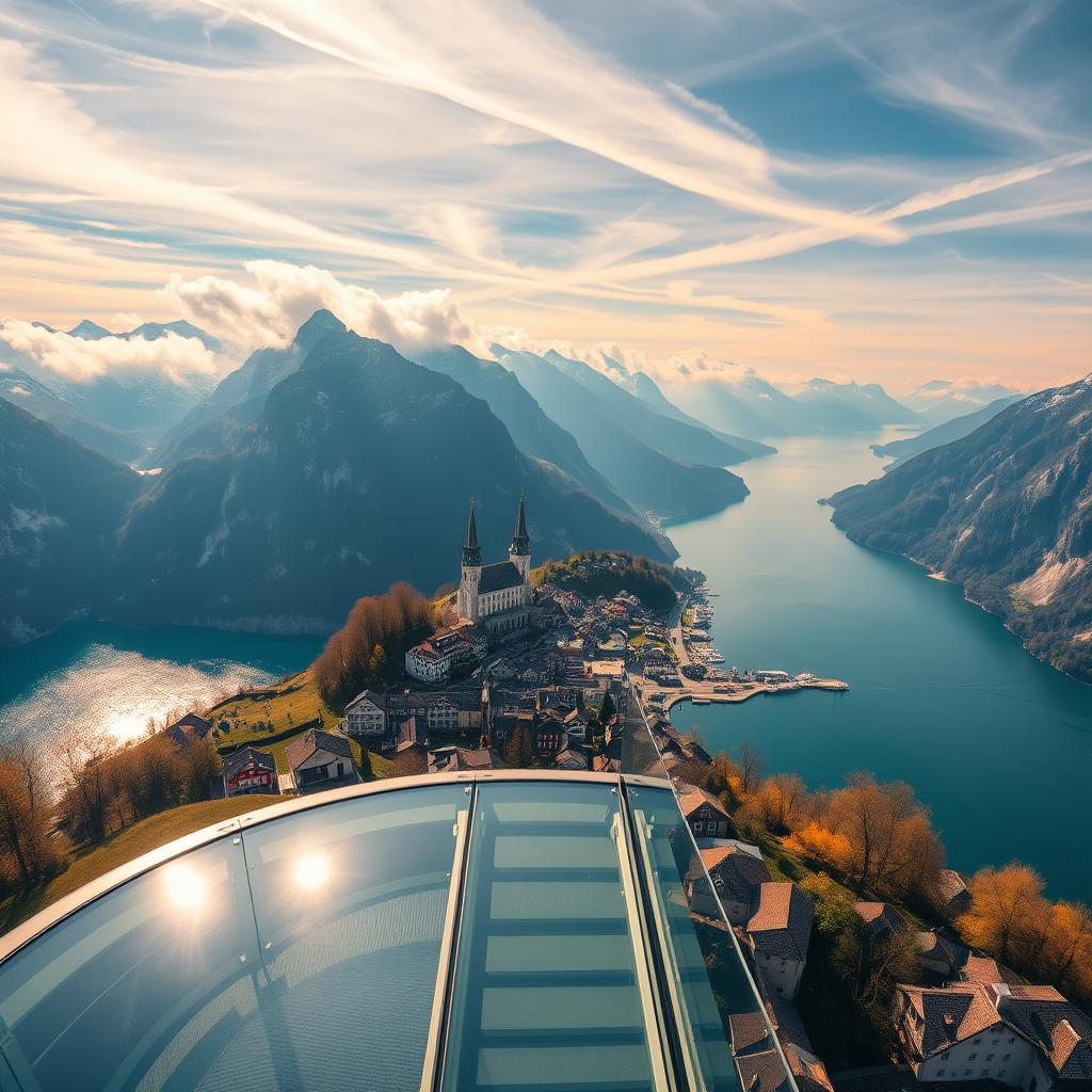 Hallstatt Skywalk Panoramic View Hallstatt Skywalk Panoramic View