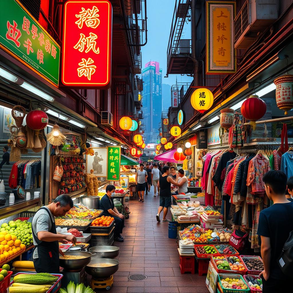 Hong Kong Street Market Exploration Hong Kong Street Market Exploration