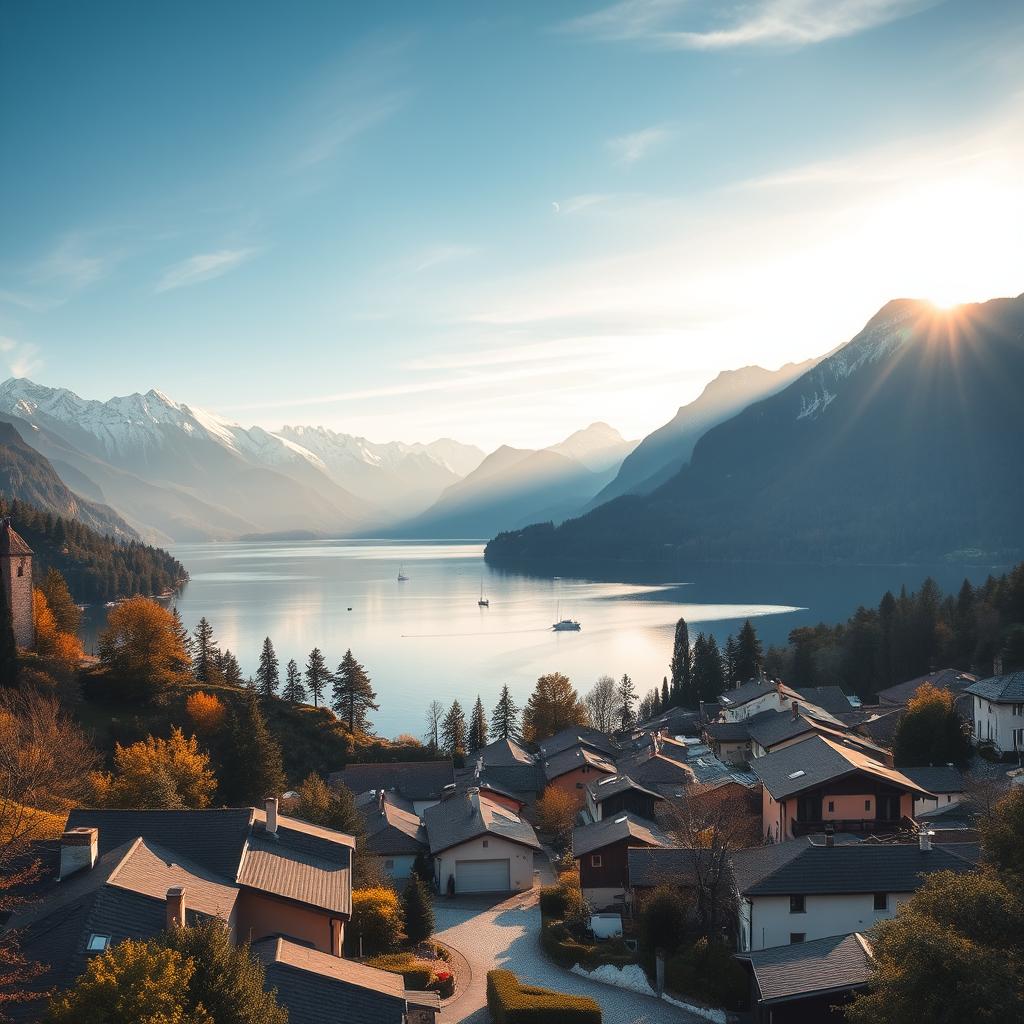 Italian Lakes Landscape