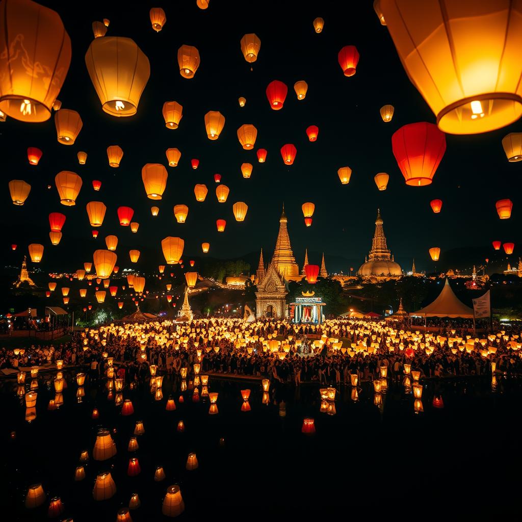 Yi Peng Lantern Festival in Chiang Mai
