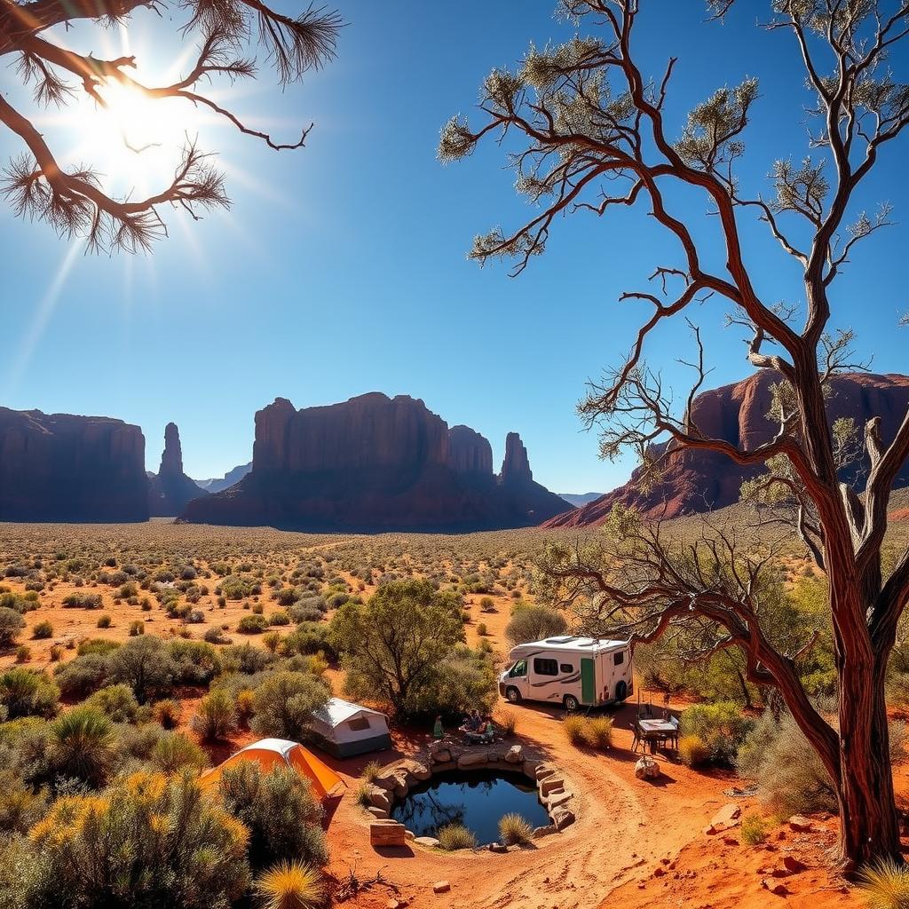Camping in Alice Springs Outback
