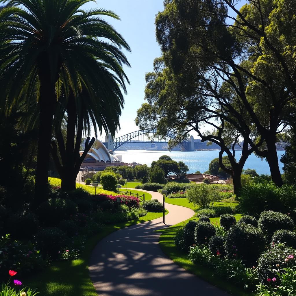 Royal Botanic Garden Sydney Scenic View